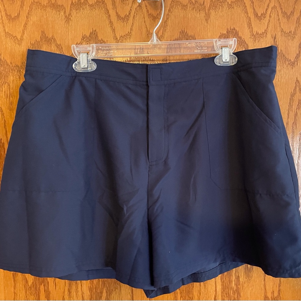 Swimsuits For All Blue Flat Front Swim Shorts 18